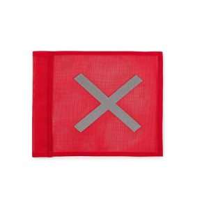 SAFETY FLAG 2.5M Q/REL SPLITSQUARE WITH CARRY BAG