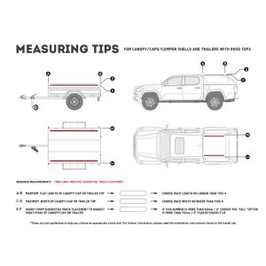 Truck Canopy or Trailer Slimline II Rack Kit / 1165mm(W) X 1358mm(L)