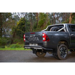 SUMMIT RAW REAR BUMPER 20ON HILUX OE TOWBAR/SENSORS