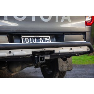 SUMMIT RAW REAR BUMPER 20ON HILUX OE TOWBAR/SENSORS