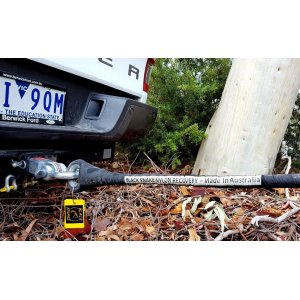 BLACK SNAKE 10M8t RECOV STRAPWITH THIMBLES