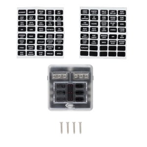 FUSE BLOCK 6 WAY BLADE FUSEWITH INDICATION LIGHT
