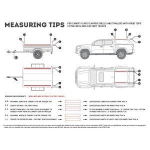 Truck Canopy or Trailer with OEM Track Slimline II Rack Kit / 1475mm(W) X 2570mm(L)