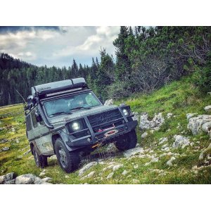 Mercedes-Benz Gelandewagen G Class (1990-2018) Slimline II Roof Rack Kit / Tall