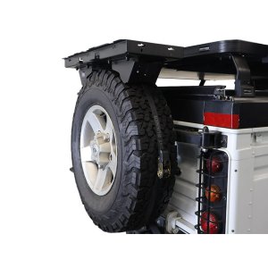 Spare wheel mounted shelf