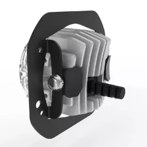 JL JK WRANGLER QUATRO FOG MOUNTS 1 PIECE BUMPER.