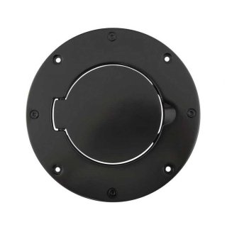 Gas cover aluminium black Smittybilt