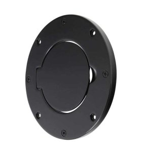 Gas cover aluminium black Smittybilt