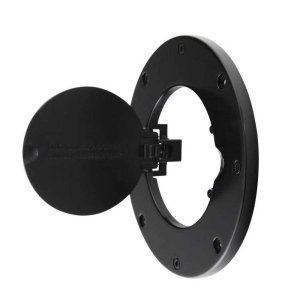 Gas cover aluminium black Smittybilt