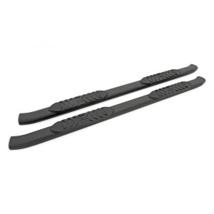 Oval nerf steps black Rough Country Crew Cab