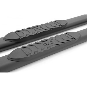 Oval nerf steps black Rough Country Crew Cab