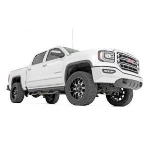 Side steps adjustable aluminium Rough Country  SRX2 Crew Cab