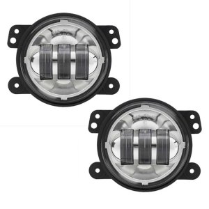 LED fog lights round chrome 4,5" JW Speaker 6145 J Series