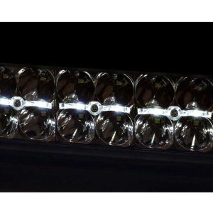 LED light bar 20" dual row white DRL spot/floot Rough Country Black Series
