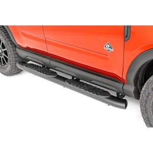 Oval nerf steps black Rough Country