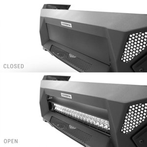 LED light bar mount power actuated hide-away for bumper Go Rhino Element