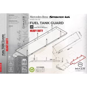 Aluminium Fuel Tank Skid Plate Heavy Duty MAER