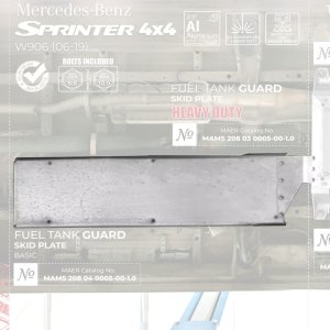 Aluminium Fuel Tank Skid Plate Heavy Duty MAER