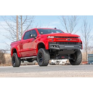 Oval nerf steps stainless Rough Country Crew Cab