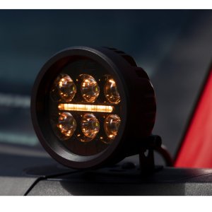 LED lights 3,5" round Amber DRL Rough Country Black Series