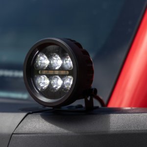LED lights 3,5" round Amber DRL Rough Country Black Series