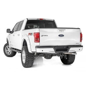 Oval nerf steps black Rough Country Crew Cab