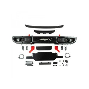 Front bumper with winch plate + rear bumper + skid plate OFD