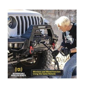 Winch with synthetic rope and wireless remote 10000 lbs Smittybilt X20 GEN3