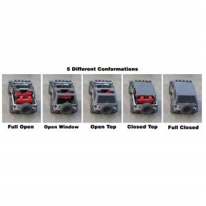 Complete roof cover Fastback Bowless Suntop