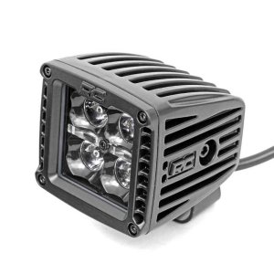 LED lights 2" square white DRL spot Rough Country Black Series