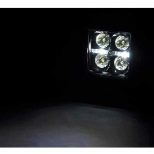 LED lights 2" square white DRL spot Rough Country Black Series