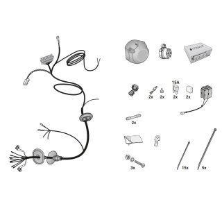 Hitch receiver wiring harness 7 PIN HAK-SYSTEM