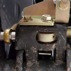 Steering stabilizer relocation bracket Clayton