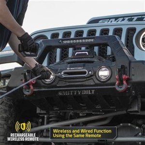 Winch with synthetic rope and wireless remote 12000 lbs Smittybilt X20 GEN3