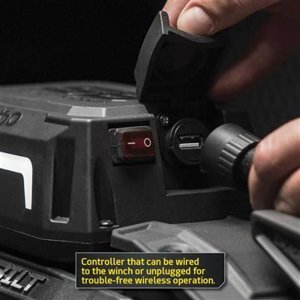 Winch with synthetic rope and wireless remote 12000 lbs Smittybilt X20 GEN3