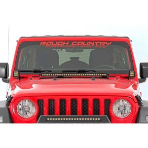 LED lights 2" square white DRL Rough Country Black Series
