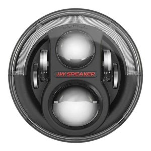 Headlights LED black front 7" JW Speaker 8700 Evolution J2 Series