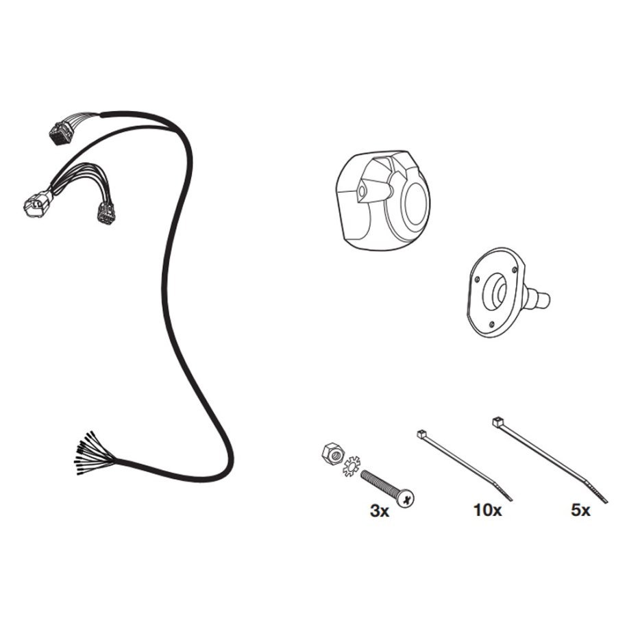 Hitch receiver wiring harness 13 PIN HAK-SYSTEM