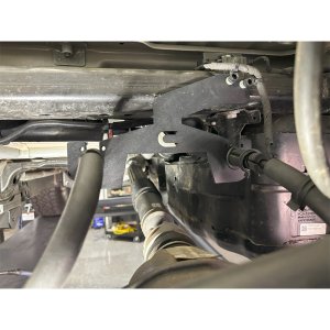 Parking brake cable relocation bracket Clayton