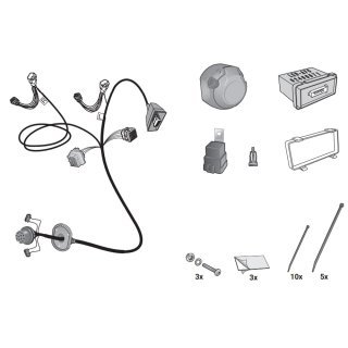 Hitch receiver wiring harness 13 PIN HAK-SYSTEM
