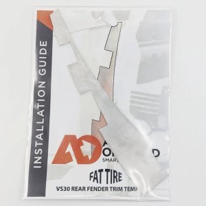 Fat tyre rear fender trim template Agile Offroad