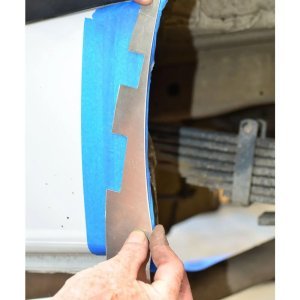 Fat tyre rear fender trim template Agile Offroad