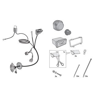 Hitch receiver wiring harness 13 PIN HAK-SYSTEM