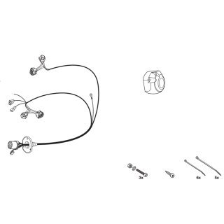 Hitch receiver wiring harness 13 PIN HAK-SYSTEM