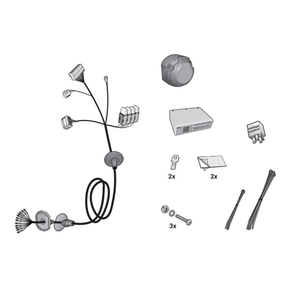 Hitch receiver wiring harness 13 PIN HAK-SYSTEM