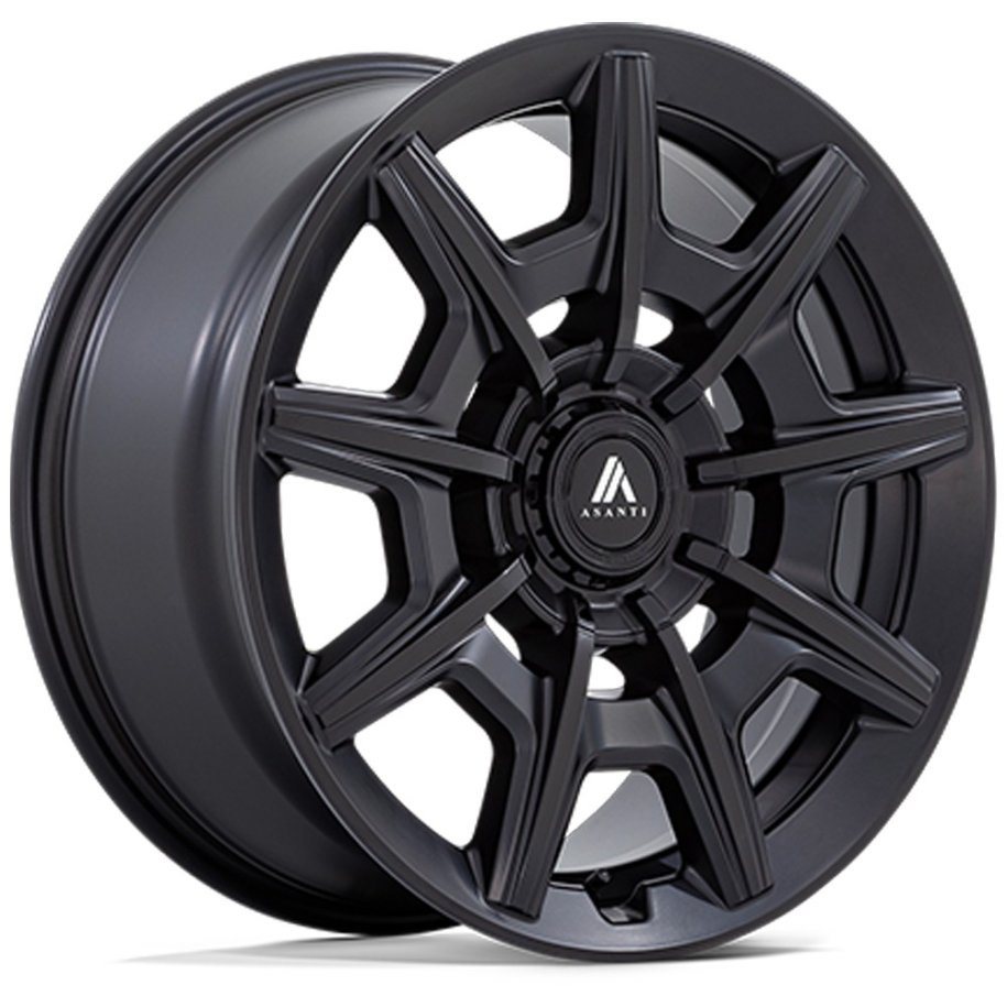 Alloy wheel AB041 ESQUIRE Satin Black Gloss Black Face ASANTI