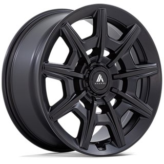 Alloy wheel AB041 ESQUIRE Satin Black Gloss Black Face ASANTI