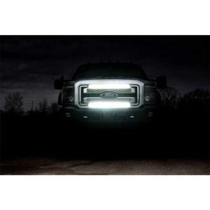 LED light bars 30" dual row for grille spot Rough Country Black Series