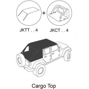 Complete soft top Cargo Suntop
