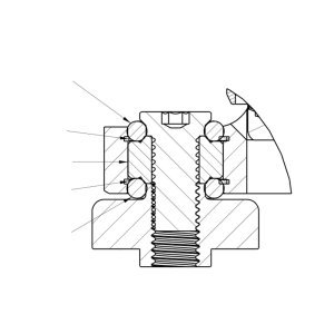 Steering stabilizer mount repair kit FOX